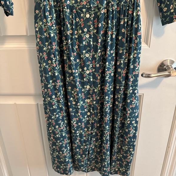 Vintage 80’s Harvest Time Women’s Floral Dress - Picture 6 of 8